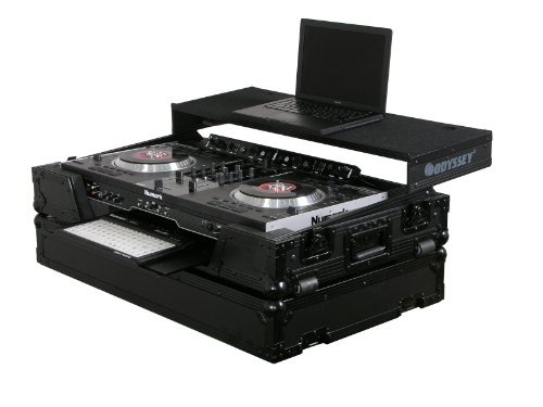 Odyssey FZGSNS7WBL Black Label Glide Style Case for Numark NS7