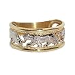 Genuine 10 KT Two Tone Gold Panther Band 10K Ring