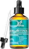 Art Naturals Enhanced Retinol Serum 2.5% with 20% Vitamin C & Hyaluronic Acid 1 oz- -Best Anti Wrinkle, Anti Aging Serum for Face & Sensitive Skin -Clinical Strength Organic Ingredients -Night Therapy