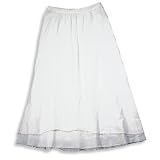 Teeology - Girls Long Voile Skirt, White