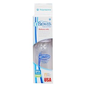 Dr. Brown's BPA Free Polypropylene Natural Flow Standard Neck Bottle