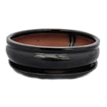 Bonsai-Schale mit Unterteller, oval,...
