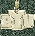 Anderson Jewelry Brigham Young Cougars 1/2 Gold Charm
