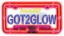 Plasma Glow |10126| Pink License Plate Frame