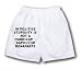 White Boxer Short with In politics stupidity is not a handicap. - Napoleon Bonaparte