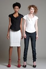 BL3131 Portrait Collar Blouse (8, Powder)