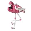 Beaded Pink Flamingo Large Ornament