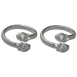 Handcrafted Silver Toe Rings Women Fashion Foot Jewelry
