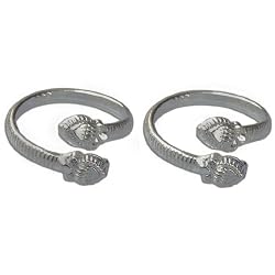Handcrafted Silver Toe Rings Women Fashion Foot Jewelry