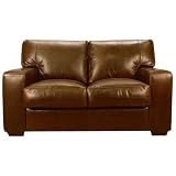 Jefferson Full Aniline 2 Seater Leather Sofa (Dark Brown Mocha)