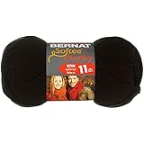 Bernat Softee Chunky Yarn, Black
