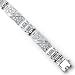Sterling Silver Cubic Zirconia Rhodium Plated Men's Bracelet