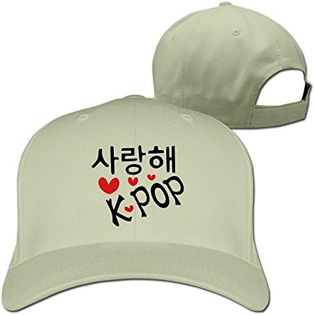 Henyz Customized I Love K-Pop Korean Cotton Baseball Cap Peaked Hat Snapback For Unisex Royalblue by