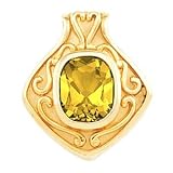 14K Yellow Gold Citrine Pendant