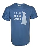 "I Like Big Mutts ... and I Cannot Lie." Unisex T-shirt (Indigo) by Dog Is Good