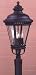 Murray Feiss OL1908BK Castle Post Mount Light