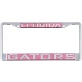 Florida Gators Pink Chrome License Plate Frame