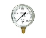 長野計器 圧力計 GS52-131 0.16MPa A枠 100φ G3/8 JIS1.6級
