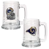 Saint Louis Rams St Set of 2 Beer Mugs