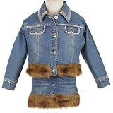 LIPSTIK Clothes Girls Outerwear MINK & DIAMONDS Denim Jacket and Skirt Set 2T-5