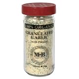 Morton & Bassett Organic Granulated Garlic, 2.6-Ounce Jars (Pack of 3)