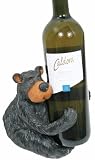 Willie Black Bear Wine Bottle Holder, 6.5"