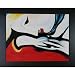 overstockArt Pablo Picasso Rest 30-Inch by 40-Inch Framed Oil on Canvas