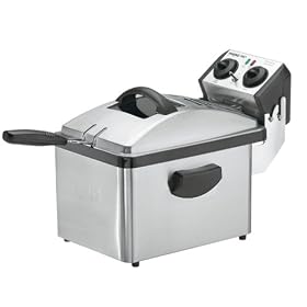 Waring DF200 Professional Deep Fryer, Brushed Stainless Steel