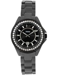 Fossil Womens CE1054 Ceramic Analog with Black Dial Watch