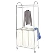 Whitmor Chrome Laundry Center Sorter/Garment Rack