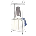 Whitmor Chrome Laundry Center Sorter/Garment Rack