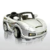 New Silver MP3 Kids Ride on R/C Remote Control Power Wheels Car RC Ride On Car