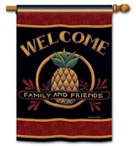Welcome Pineapple Standard House Flag
