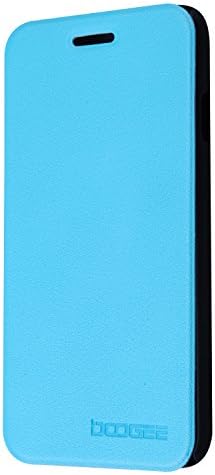 DOOGEE DG310 Case Flip Stand Leather Cover PU Pouch Skin for DOOGEE VOYAGER2 DG310 5" (Blue)