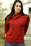 Alpaca Button Turtleneck Sweater