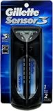 Gillette Sensor 3 Razor 1 Razor, 2 Refill Cartridges