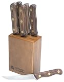 Chicago Cutlery Walnut Tradition 7-Piece Steak Knife Block Set
