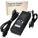 Superb Choice 120W Replacement Laptop AC Adapter Charger Power Supply for HP/Compaq 374791-001 384019-003 384021 384023-002 391174-001 463552-004 463554-001 ppp014h-s ppp014l-s,7.4*5.0