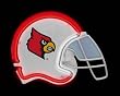 Louisville Cardinals Neon Football Helmet