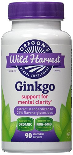 Oregon s wild harvest ginkgo organic capsules, 90 count