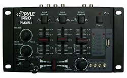 Pyle-Pro PMX5U Professional 3-Stereo Channel DJ Mixer w/USB Player