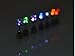Esonstyle LED Earrings Glowing Light up Ear Drop Pendant Stud Stainless Multi-color