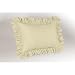 Poly/Cotton Ruffled Pillow Sham, Standard, Bone
