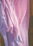 Pinkfarbener hauchzarter Kaschmir Schal, Paschmina in 210x70cm, Stola mit Fransen