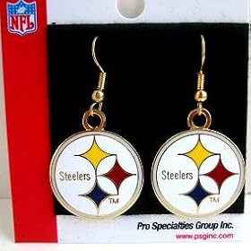 Click here to buy PITTSBURGH STEELERS EARRINGS - NEW - STAINLESS STEEL by Sports Gifts.