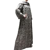 Linens Limited Adult Fleece Snuggle Wrap Blanket, Leopard