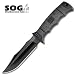 SOG E37S-K Seal Pup Elite, Zytel Handle, Black TiNi Blade, Kydex Sheath