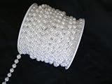 8 mm Large White Pearls by the roll - 66 feet