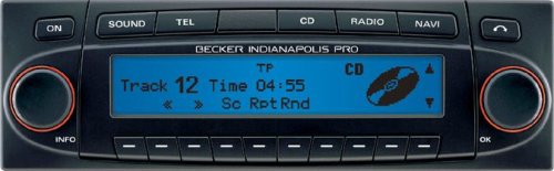 Becker Indianapolis Pro 7955 Navigationssystem mit CD-Tuner blau