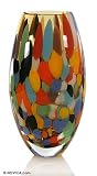Murano handblown vase, Carnival Confetti